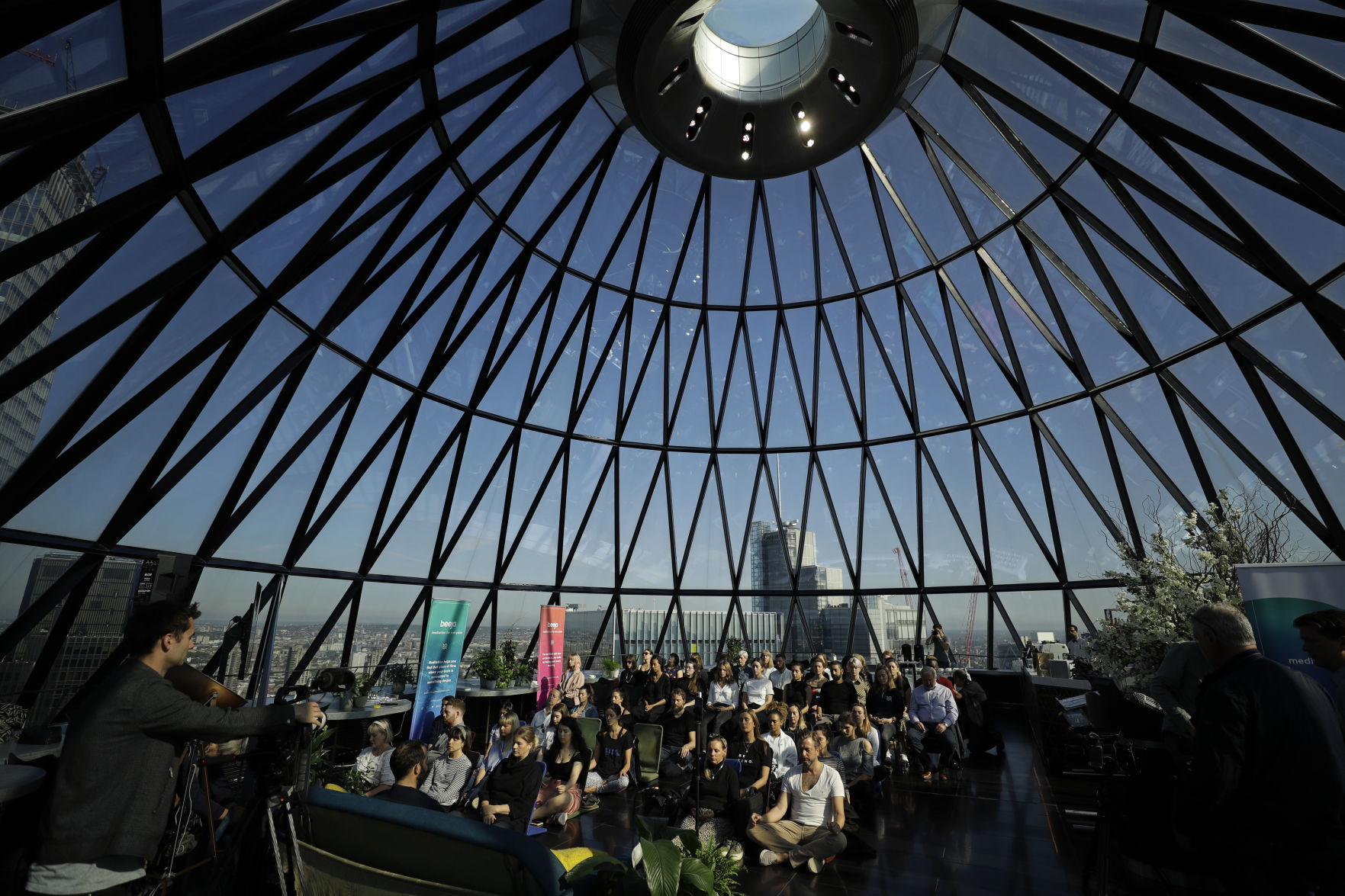 APTOPIX Britain World Meditation Day